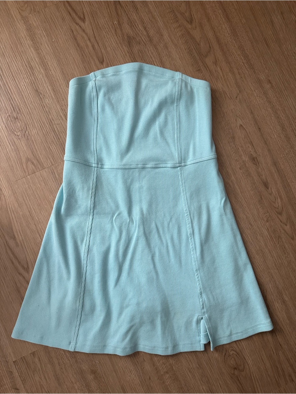 American Eagle Outfitters Strapless Light Aqua Mini Dress